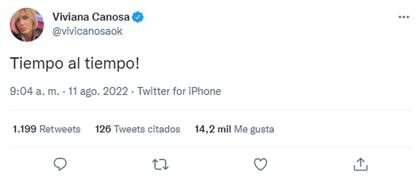 El enigmático tuit que compartió Viviana Canosa