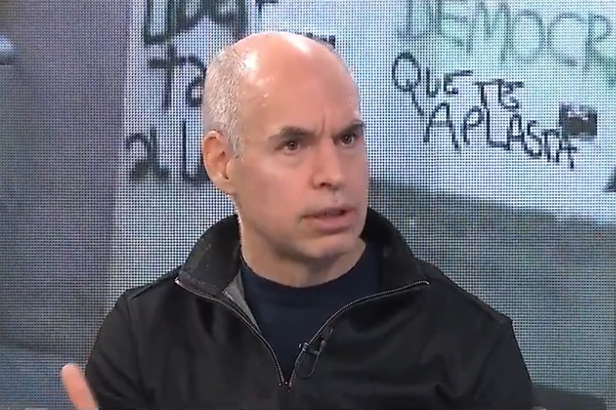 El enojo de Horacio Rodríguez Larreta al enterarse en vivo las pintadas en el Cabildo