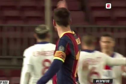El enojo de Messi con sus compañeros tras el segundo gol de PSG