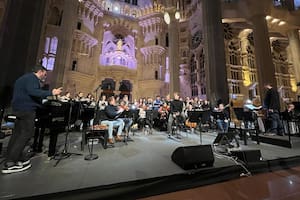 El ensayo de la misa criolla en la Sagrada Familia por la paz en Ucrania