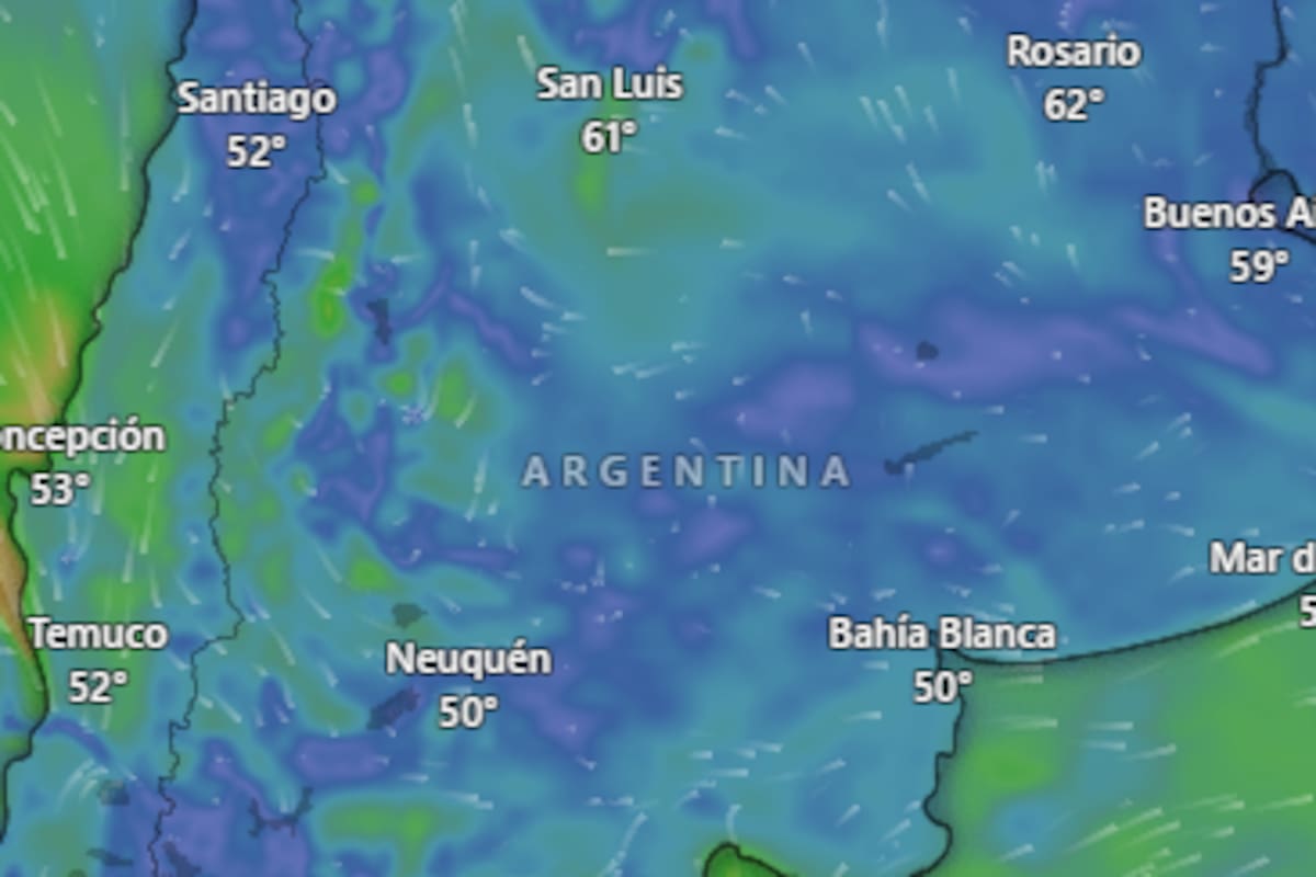 El ente meteorológico informó sobre las condiciones climáticas en el territorio nacional