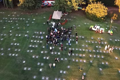 El entierro de Diego Maradona en el cementerio de Bella Vista
