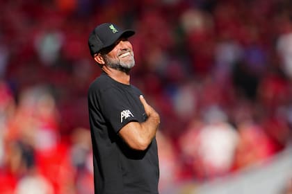 El entrenador alemán Jürgen Klopp se despedirá este domingo de Liverpool, de Inglaterra, su club en las últimas nueve temporadas
