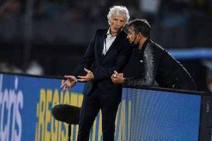 El entrenador argentino de Venezuela, José Pekerman, durante el partido entre Uruguay y Venezuela