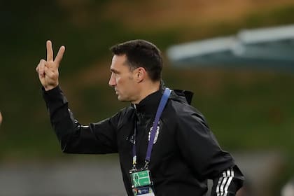 El entrenador de Argentina, Lionel Scaloni