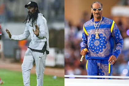 El entrenador senegalés Aliou Cissé y Snoop Dogg, uno de los parecidos del Mundial 2022