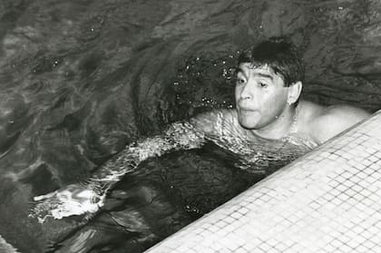El entrenamiento de Diego en La Pampa: un poco de natación