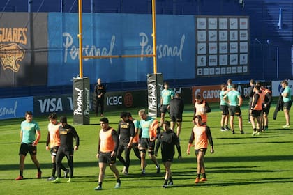 El entrenamiento de hoy de Jaguares, en Vélez