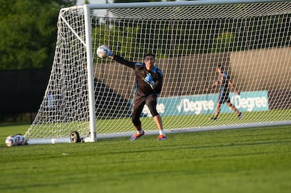 El entrenamiento de la selección argentina en Nueva Jersey