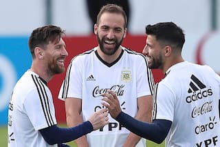 Messi, Mascherano, Biglia y Agüero le armaron el entrenamiento a Sampaoli