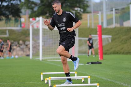 El entrenamiento de la selección fue este viernes por la tarde en Lezama