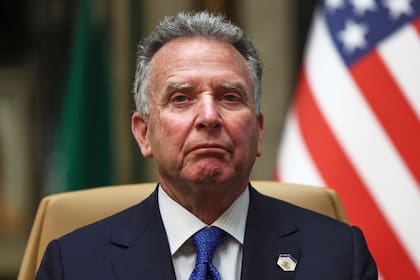 El enviado de Estados Unidos, Steve Witkoff, durante una visita oficial en Riad