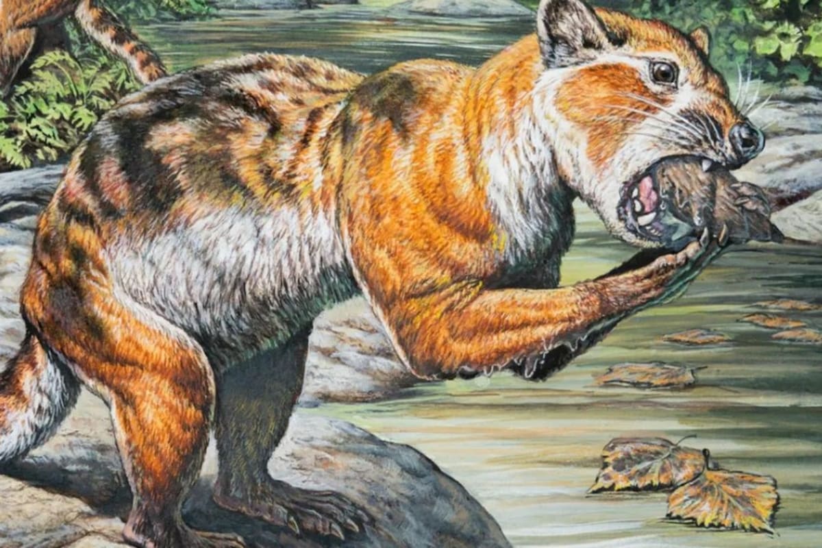 El Eoarctos vorax representado hace 32 millones de años en lo que hoy es Dakota del Norte.