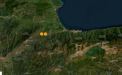 El epicentro de los dos terremotos consecutivos en Venezuela
