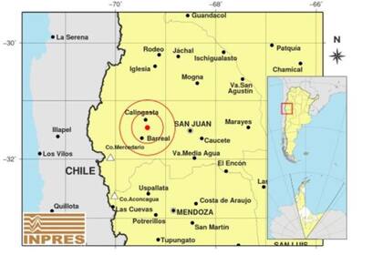 El epicentro tuvo lugar a 81 kilómetros de la capital provincial