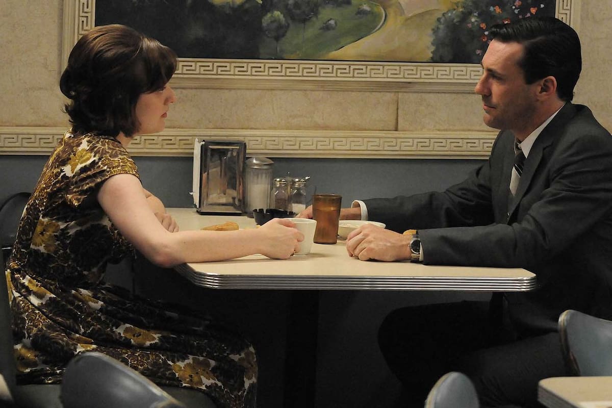 El episodio "The Suitcase" de Mad Men, con Elisabeth Moss y Jon Hamm