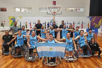 El equipo argentino de básquet adaptado buscará este lunes su primera Copa América