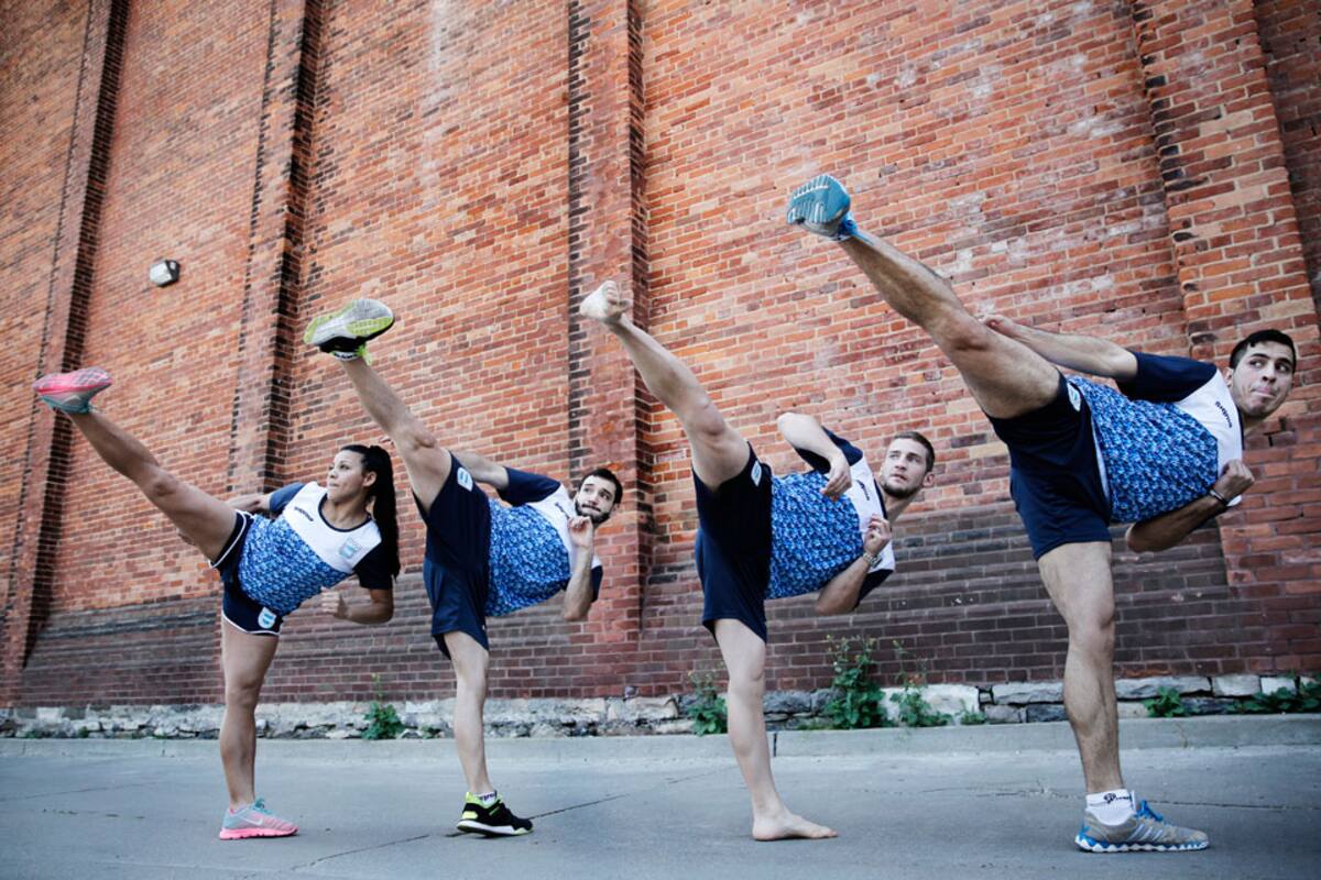 El equipo argentino de karate, en Toronto 2015