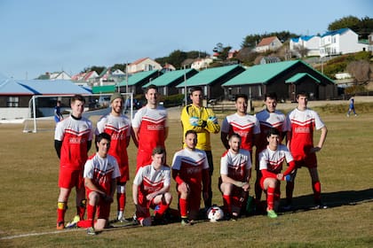 El equipo de fútbol de Malvinas