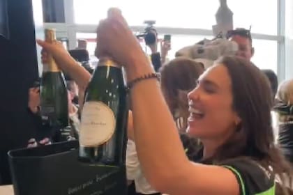 El equipo de Kick Sauber festejó el tercer puesto en el Gran Premio de Gran Bretaña