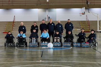 El equipo de Powerchar Argentina, cuyo capitán es Valentino Zegarelli