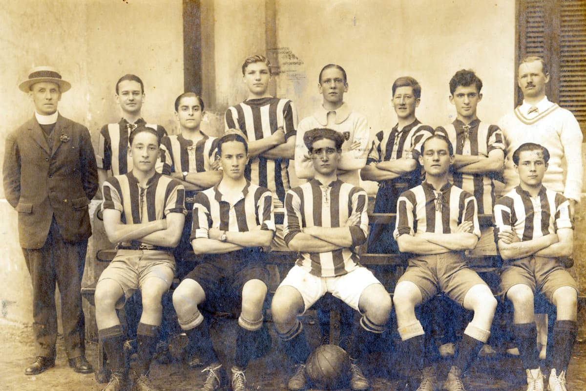 El equipo de rugby de San Albano de 1917