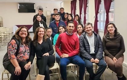 El equipo de trabajo en la escuela rural de Amberes