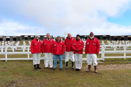 El equipo del Plan Proyecto Humanitario en Malvinas