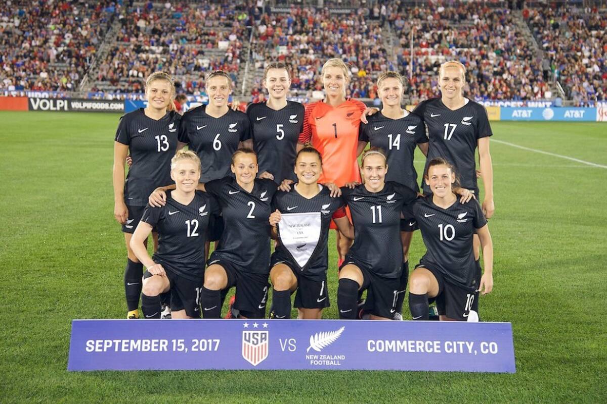 El equipo femenino de Nueva Zelanda, en un partido ante Estados Unidos