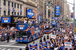 Cortes de calles en Nueva York por la celebración de los Knicks este 18 de junio