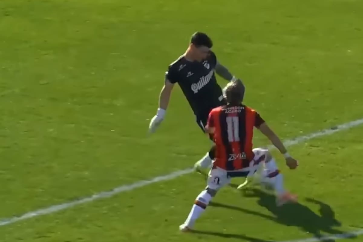 El error de Gonzalo Marinelli y la buena reacción de Pereyra para marcar el 2-0 para Patronato