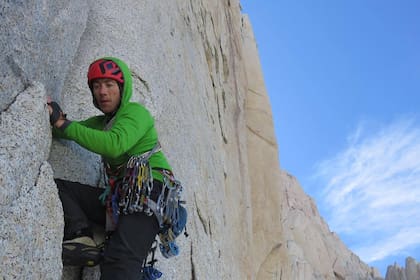 El escalador italiano Corrado "Korra" Pesce