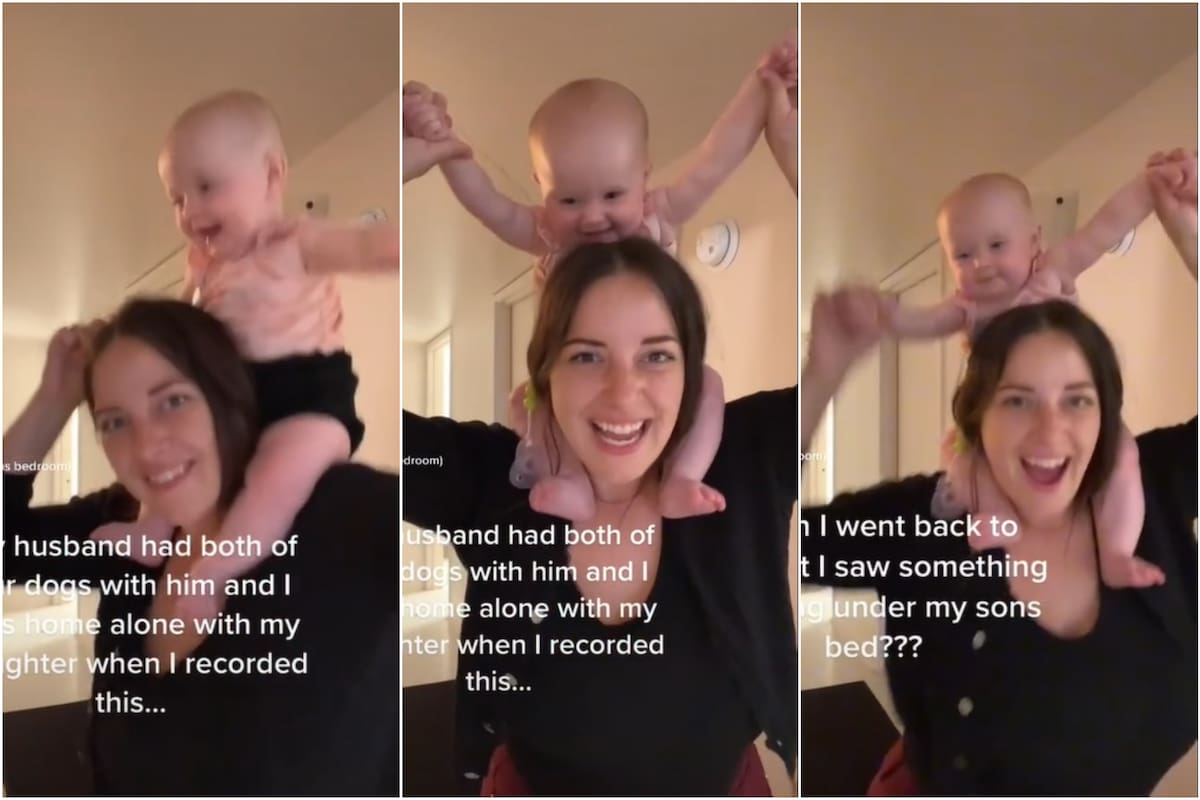 El escalofriante detalle en el tierno video de un bebé que estremeció a su madre (Foto: Captura de video)
