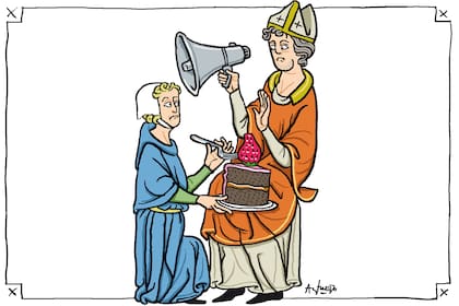 El escándalo de la torta y la iglesia