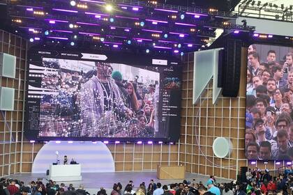 El escenario del Google I/0 2019