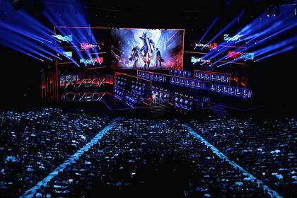 El escenario que montó Microsoft para la presentación de los títulos que llegarán a su familia de consolas en los próximos meses