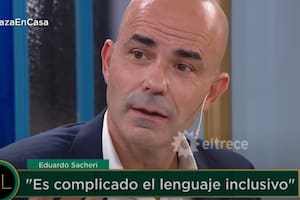 El escritor afirmó que "no siente que el lenguaje deba ser un campo de batalla". Fuente: eltrece
