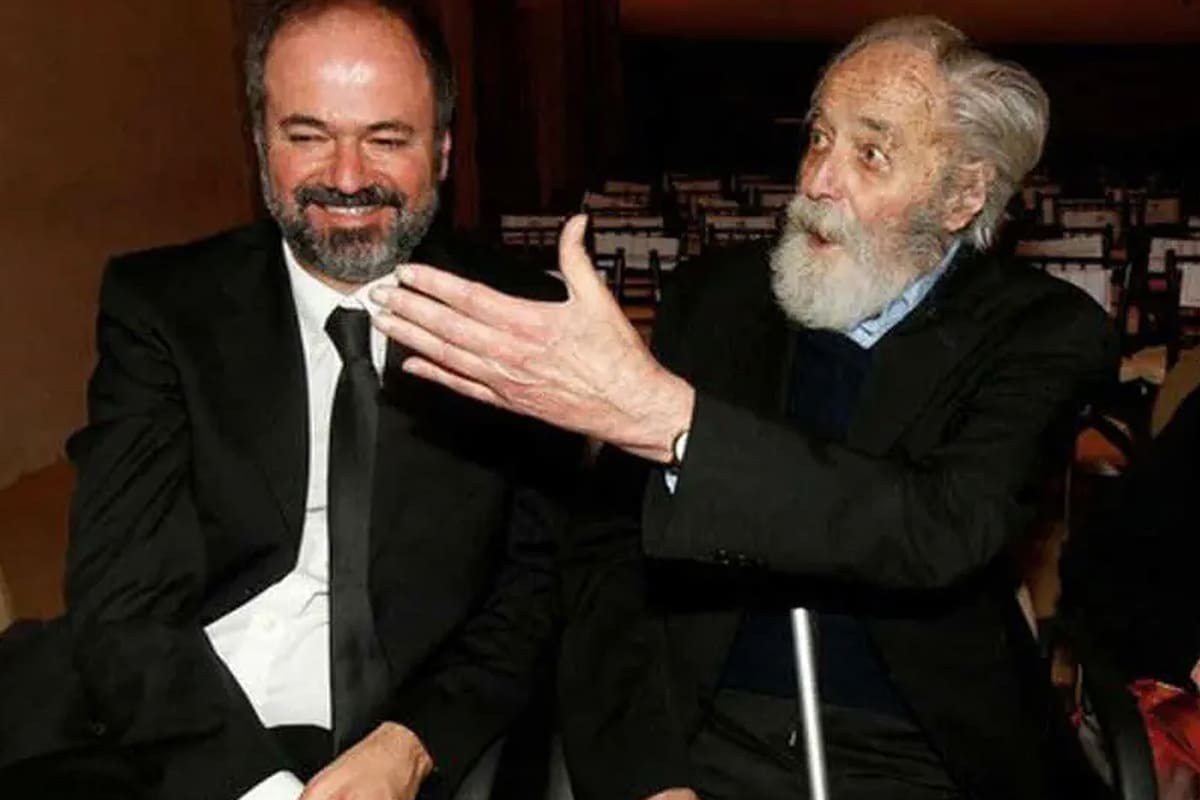 El escritor Juan Villoro y su padre, el filósofo Luis Villoro