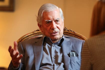 El escritor Mario Vargas Llosa en Buenos aires Abril 25 de 2018.