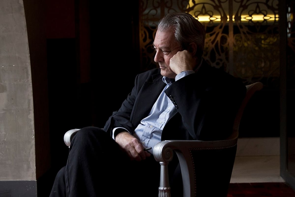 El escritor Paul Auster en Buenos Aires. 2018