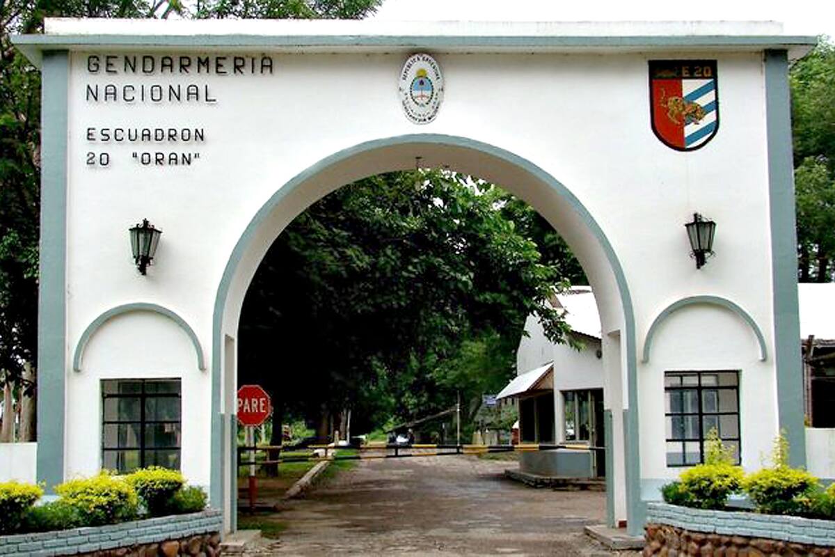 El escuadrón 20 de Orán de la Gendarmería Nacional