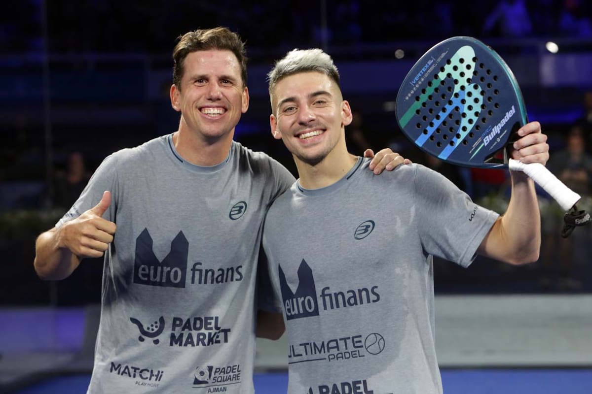 El español “Paquito” Navarro y el argentino Martín Di Nenno son la segunda mejor pareja del mundo de pádel