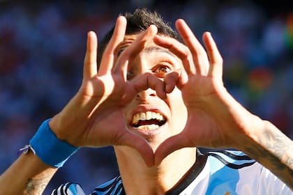 El especial festejo de Di María tras el gol