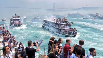 El espectacular festejo del Besiktas