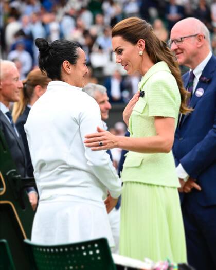 El espectacular look verde lima de Kate Middleton en la final de Wimbledon