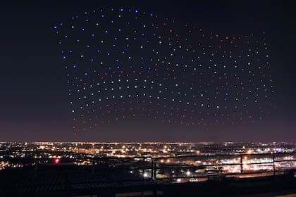 El espectacular show de drones no fue en vivo
