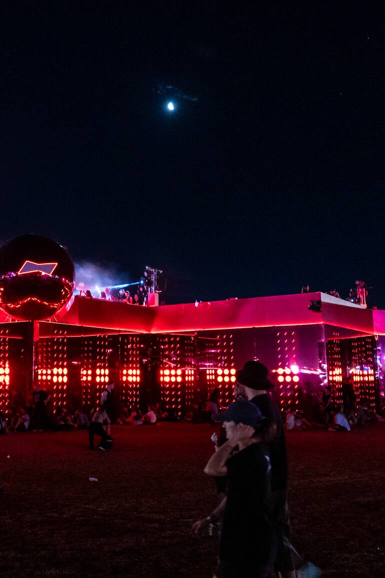 El espectacular stand de Budweiser.