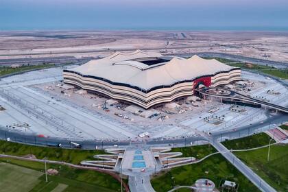 El Estadio Al Bayt, escenario del primer partido y de la ceremonia inaugural de la Copa del Mundo