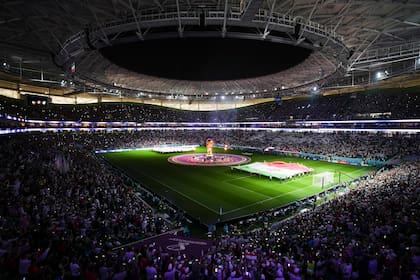 El estadio Al Thumama, en Doha. (Erin Schaff/The New York Times)
