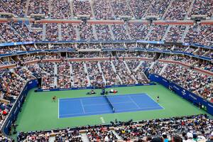 El estadio Arthur Ashe, el court de tenis más grande del mundo, preparado para un nuevo "major" a partir del lunes próximo